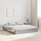 vidaXL Storage Bed Frame with Drawer with Headboard with Storage Grey sonoma 180 x 200 cm