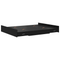 vidaXL Storage Bed Frame with Drawer with Headboard with Storage Black oak 160 x 200 cm