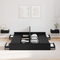 vidaXL Storage Bed Frame with Drawer with Headboard with Storage Black oak 160 x 200 cm