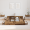 vidaXL Storage Bed Frame with Drawer with Headboard with Storage Old wood 160 x 200 cm