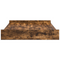 vidaXL Storage Bed Frame with Drawer with Headboard with Storage Smoked oak 150 x 200 cm