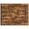 vidaXL Storage Bed Frame with Drawer with Headboard with Storage Smoked oak 150 x 200 cm
