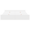 vidaXL Storage Bed Frame with Drawer with Headboard with Storage White 140 x 200 cm
