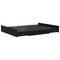 vidaXL Storage Bed Frame with Drawer with Headboard with Storage Black oak 140 x 200 cm