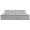 vidaXL Storage Bed Frame with Drawer with Headboard with Storage Grey sonoma 140 x 200 cm
