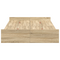 vidaXL Storage Bed Frame Sonoma oak 120 x 200 cm Engineered wood