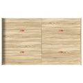 vidaXL Storage Bed Frame Sonoma oak 120 x 200 cm Engineered wood