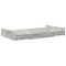 vidaXL Storage Bed Frame Concrete grey 120 x 200 cm Melamined wood