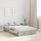 vidaXL Storage Bed Frame Concrete grey 120 x 200 cm Melamined wood