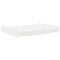 vidaXL Storage Bed Frame White 140 x 190 cm Melamined Board