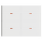 vidaXL Storage Bed Frame White 140 x 190 cm Melamined Board