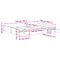 vidaXL Storage Bed Frame White 140 x 190 cm Melamined Board