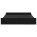 vidaXL Storage Bed Frame Black oak 140 x 190 cm Engineered wood