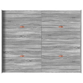 vidaXL Storage Bed Frame Grey sonoma 140 x 190 cm Engineered wood