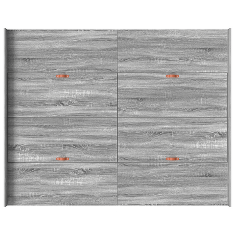 vidaXL Storage Bed Frame Grey sonoma 140 x 190 cm Engineered wood
