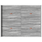 vidaXL Storage Bed Frame Grey sonoma 140 x 190 cm Engineered wood