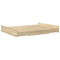 vidaXL Storage Bed Frame with Drawer Sonoma oak 135 x 190 cm Melamine