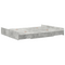 vidaXL Storage Bed Frame Concrete grey 135 x 190 cm Engineered wood
