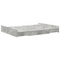 vidaXL Storage Bed Frame Concrete grey 135 x 190 cm Engineered wood