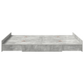 vidaXL Storage Bed Frame Concrete grey 135 x 190 cm Engineered wood