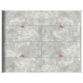 vidaXL Storage Bed Frame Concrete grey 135 x 190 cm Engineered wood