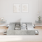 vidaXL Storage Bed Frame Concrete grey 135 x 190 cm Engineered wood