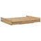 vidaXL Storage Bed Frame with Drawer Artisan oak 135 x 190 cm Melamine