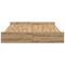 vidaXL Storage Bed Frame with Drawer Artisan oak 135 x 190 cm Melamine