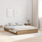 vidaXL Storage Bed Frame with Drawer Artisan oak 135 x 190 cm Melamine