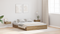 vidaXL Storage Bed Frame with Drawer Artisan oak 135 x 190 cm Melamine
