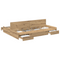 vidaXL Storage Bed Frame with Drawer Artisan oak 135 x 190 cm Melamine