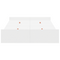 vidaXL Storage Bed Frame White 120 x 190 cm Melamine-coated wood