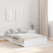 vidaXL Storage Bed Frame White 120 x 190 cm Melamine-coated wood