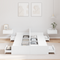 vidaXL Storage Bed Frame White 120 x 190 cm Melamine-coated wood