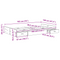 vidaXL Storage Bed Frame White 120 x 190 cm Melamine-coated wood