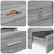 vidaXL Storage Bed Frame Grey sonoma 120 x 190 cm Engineered wood