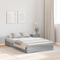 vidaXL Storage Bed Frame Grey sonoma 120 x 190 cm Engineered wood