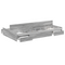 vidaXL Storage Bed Frame Grey sonoma 120 x 190 cm Engineered wood