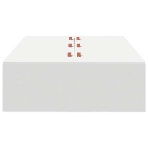 vidaXL Storage Bed Frame White 90x200 cm