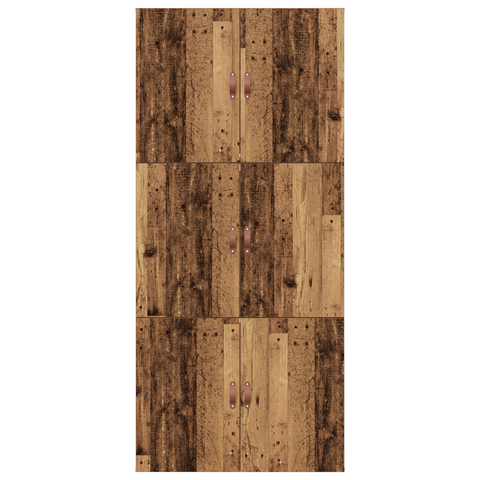 vidaXL Storage Bed Frame Old Wood 90x200 cm