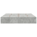 vidaXL Storage Bed Frame Concrete Grey 200x200 cm