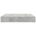 vidaXL Storage Bed Frame Concrete Grey 200x200 cm
