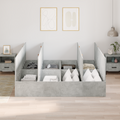 vidaXL Storage Bed Frame Concrete Grey 200x200 cm