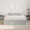 vidaXL Storage Bed Frame Concrete Grey 200x200 cm