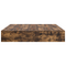 vidaXL Storage Bed Frame Smoked Oak 200x200 cm