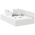 vidaXL Storage Bed Frame White 120x200 cm