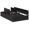 vidaXL Storage Bed Frame Black Oak 120x200 cm