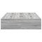 vidaXL Storage Bed Frame Grey Sonoma 120x200 cm