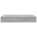 vidaXL Storage Bed Frame Grey Sonoma 120x200 cm
