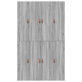 vidaXL Storage Bed Frame Grey Sonoma 120x200 cm